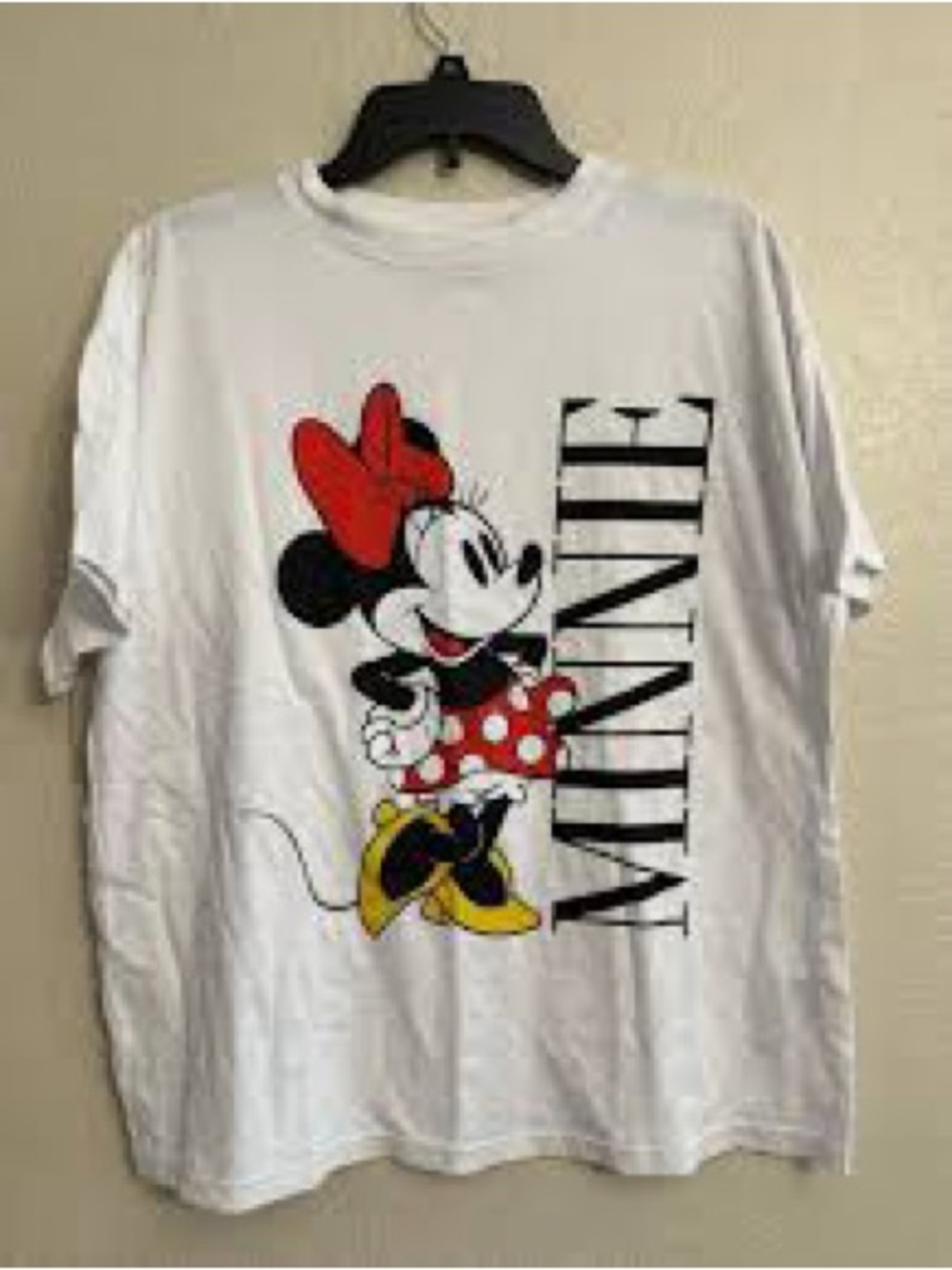 H&M Disney Minnie Mouse Oversized Graphic T-Shirt White XL